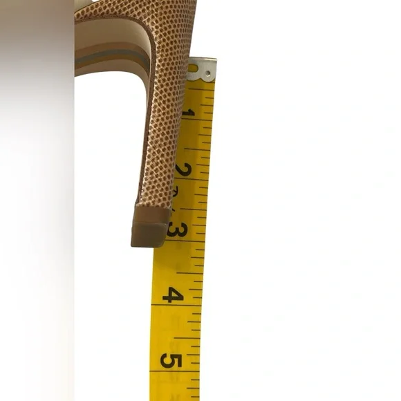 Sam Edelman Anika Cream Bootie Embossed Lizard Size 8 Mob Wife Neutral Reptile - Picture 9 of 9